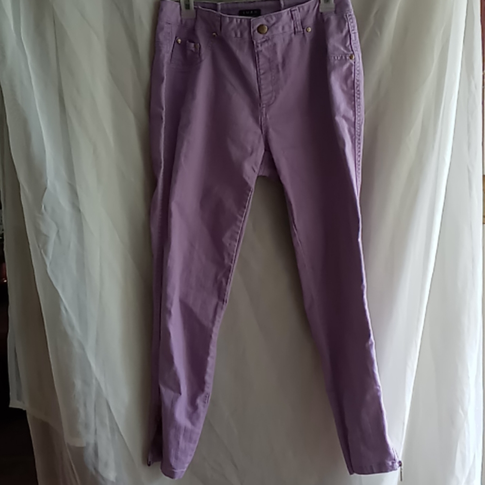 Iman zipper hem pants